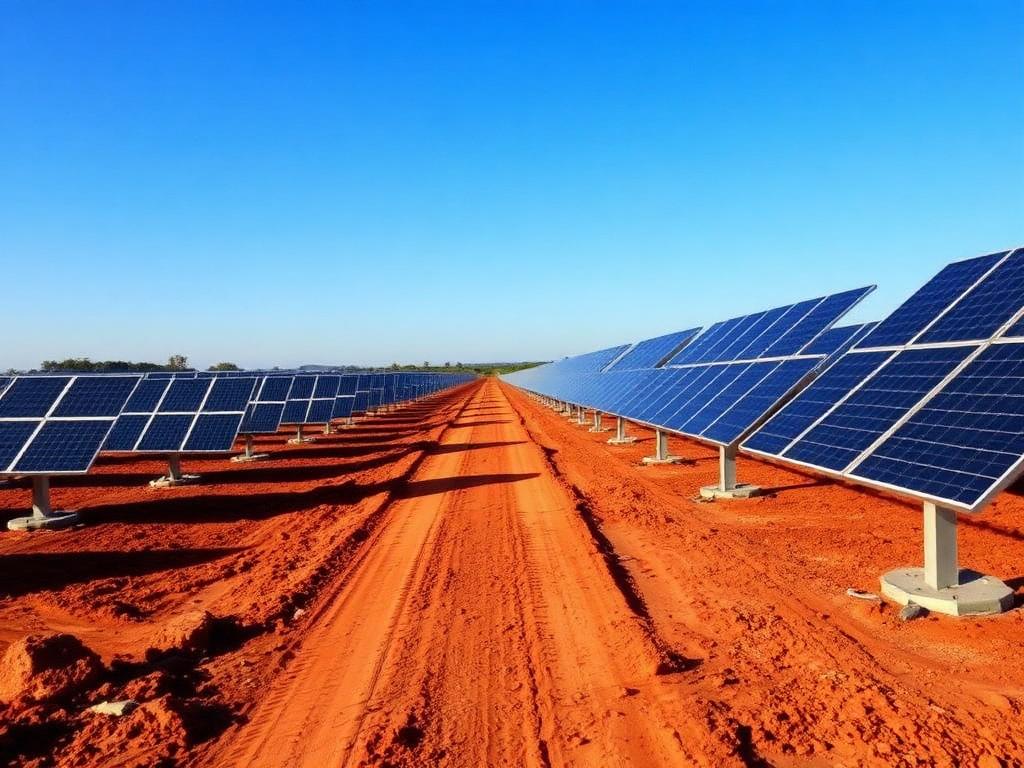 Usina fotovoltaica em Águas Lindas de Goiás